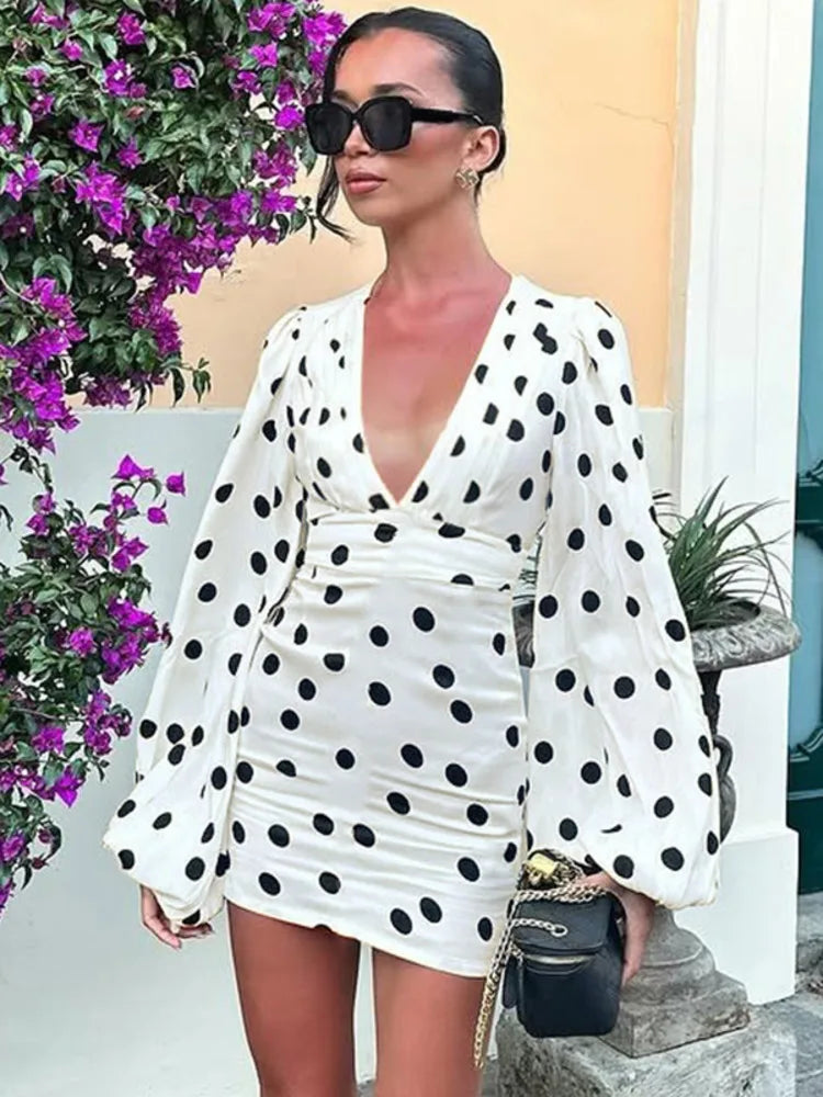 St. Tropez Polka Dot Mini Dress