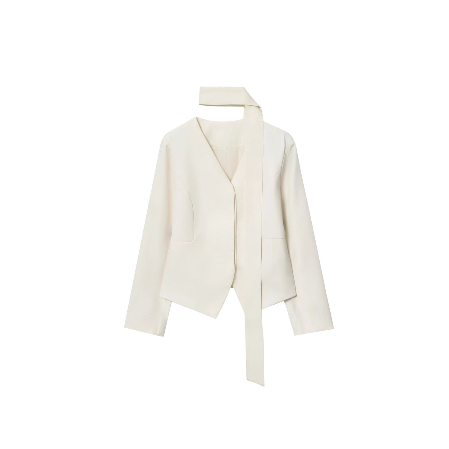 "Urban Serenity" Sculpted Cropped Jacket | 2026 Spring Essential