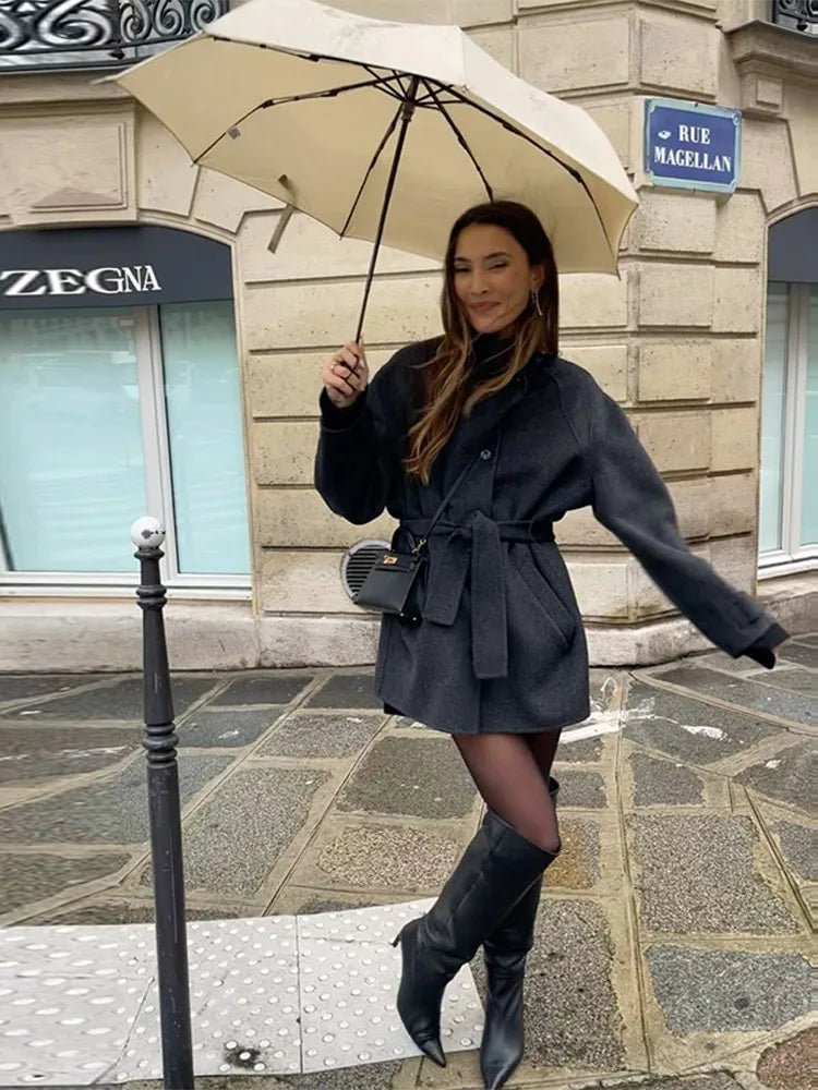 Ashley Stand Collar Short Coat