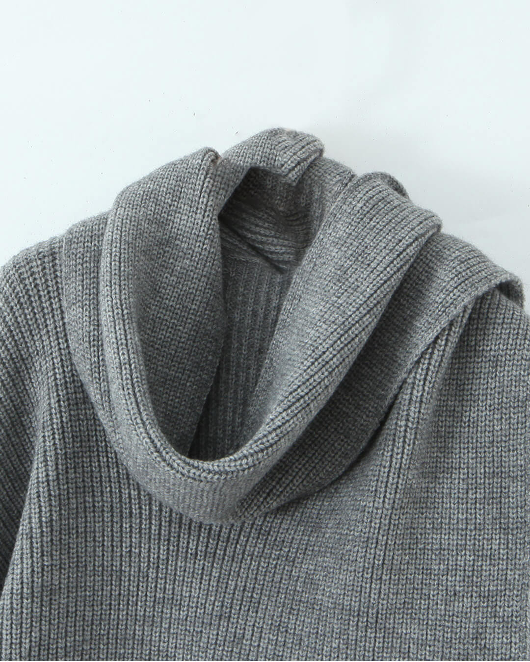 Xia Loose Knit Pullover with Scarf