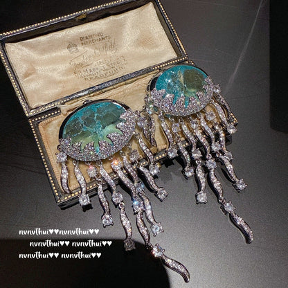 Luminous Drifter Deep Sea Jellyfish Dangle Earrings