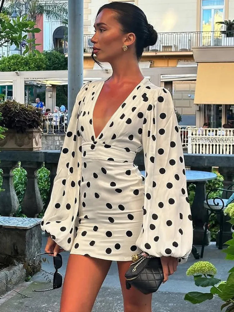 St. Tropez Polka Dot Mini Dress