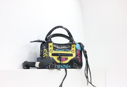 Vintage Graffiti Moto City Bag
