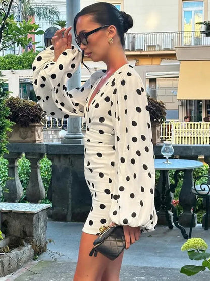 St. Tropez Polka Dot Mini Dress