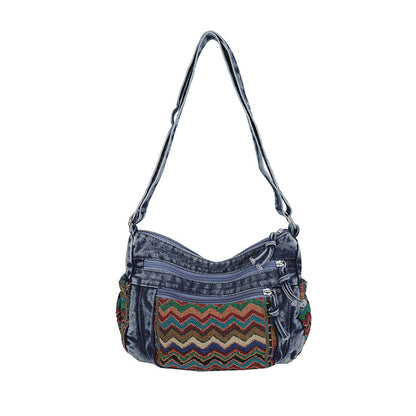 The "Nomad Heart" Artisanal Denim Bag
