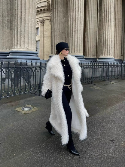 The Protagonist Long Plush Coat (Snow White)