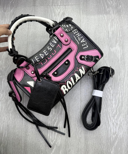 Vintage Graffiti Moto City Bag