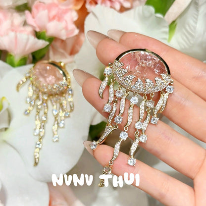Luminous Drifter Deep Sea Jellyfish Dangle Earrings
