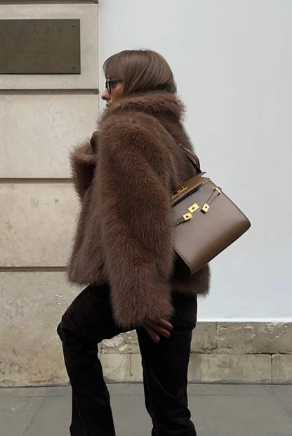 Elsa Short Faux Fur Coat
