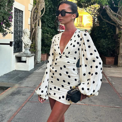 St. Tropez Polka Dot Mini Dress
