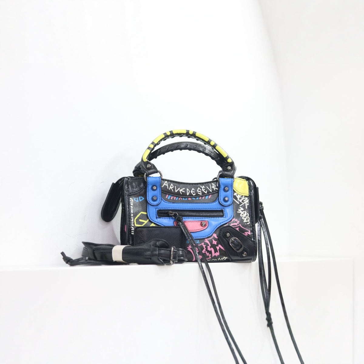 Vintage Graffiti Moto City Bag