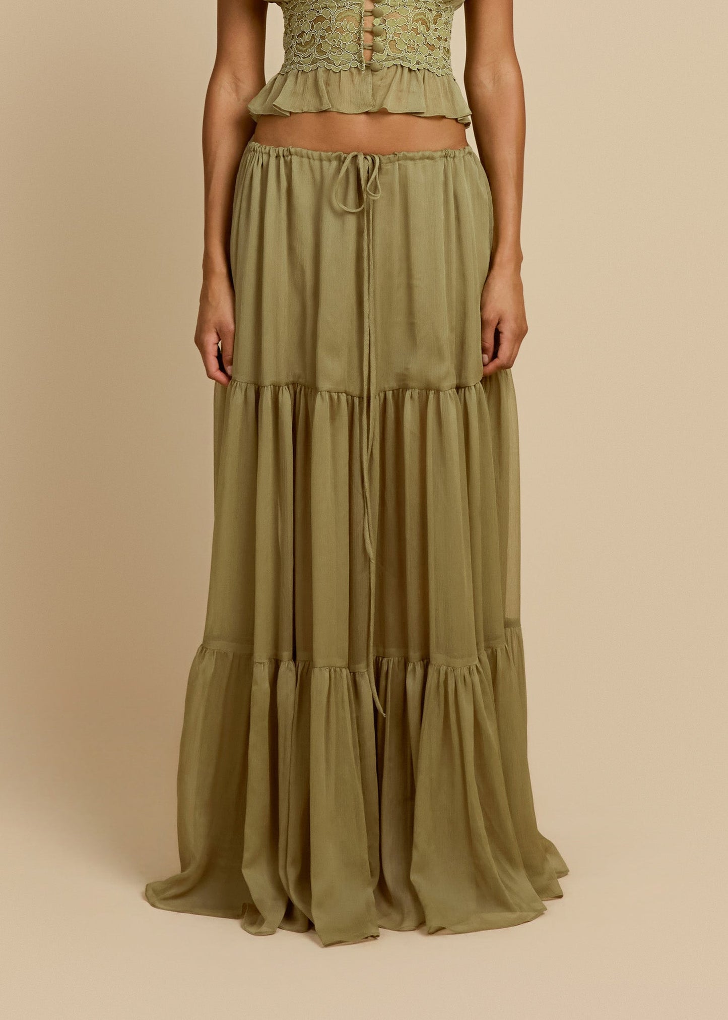 Seraphina Skirt Pistachio Set