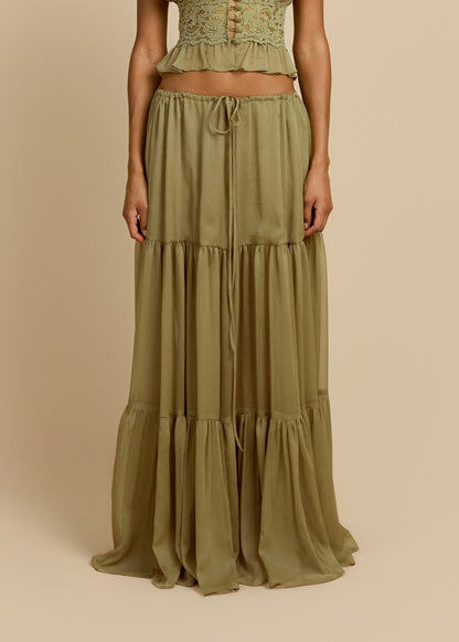 Seraphina Skirt Pistachio Set