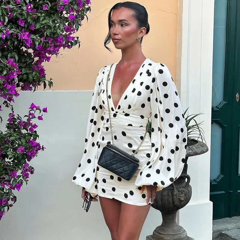 St. Tropez Polka Dot Mini Dress