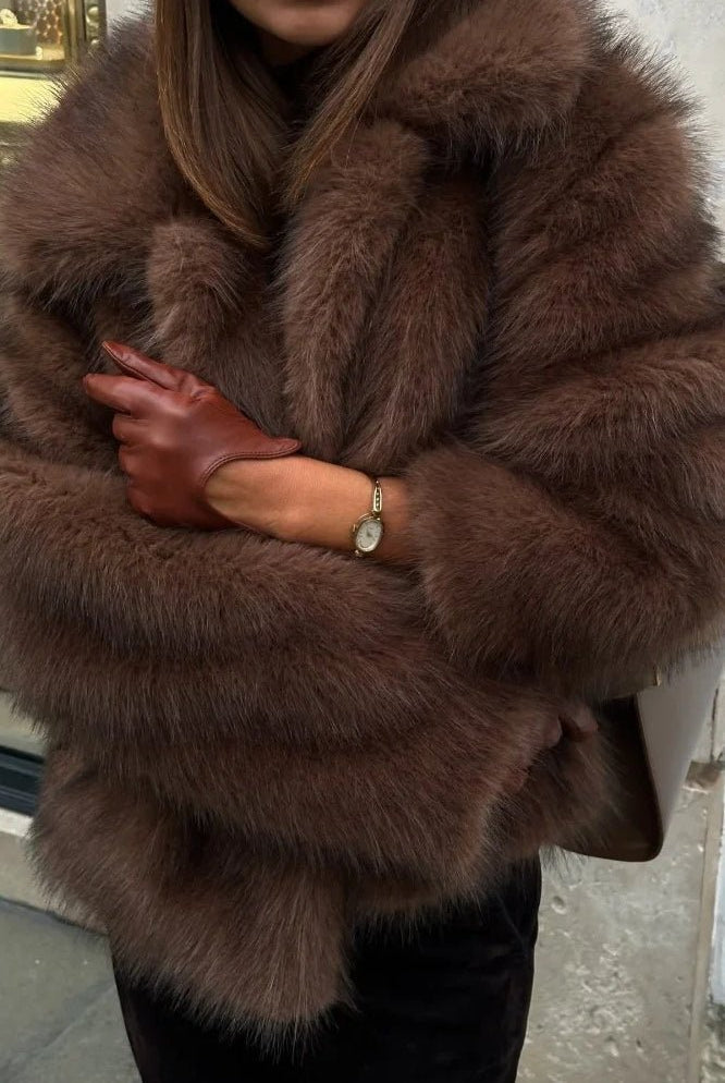 Elsa Short Faux Fur Coat