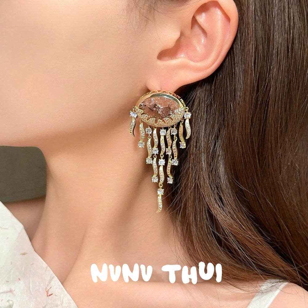 Luminous Drifter Deep Sea Jellyfish Dangle Earrings