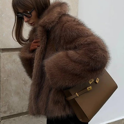 Elsa Short Faux Fur Coat