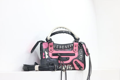Vintage Graffiti Moto City Bag