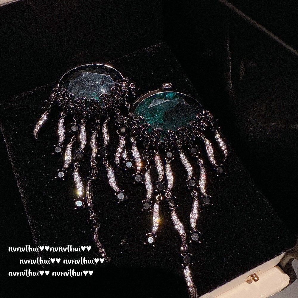 Luminous Drifter Deep Sea Jellyfish Dangle Earrings