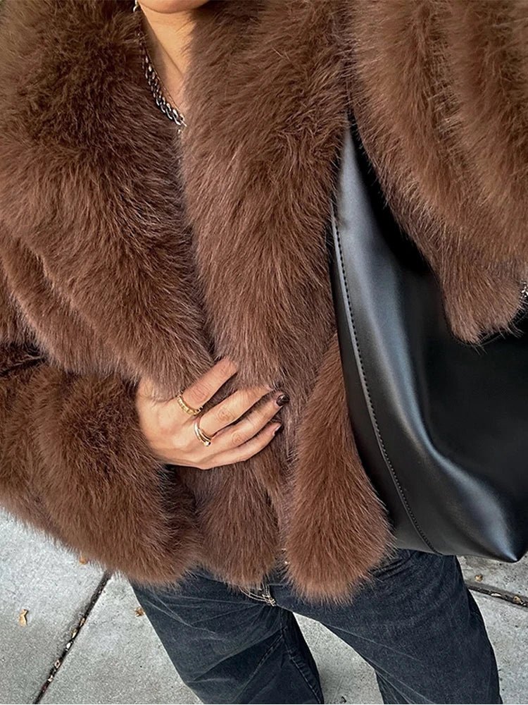 Elsa Short Faux Fur Coat