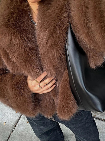 Elsa Short Faux Fur Coat
