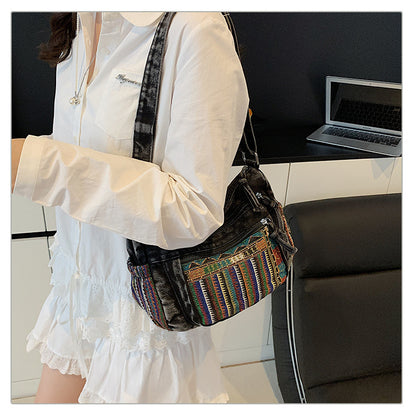 The "Nomad Heart" Artisanal Denim Bag
