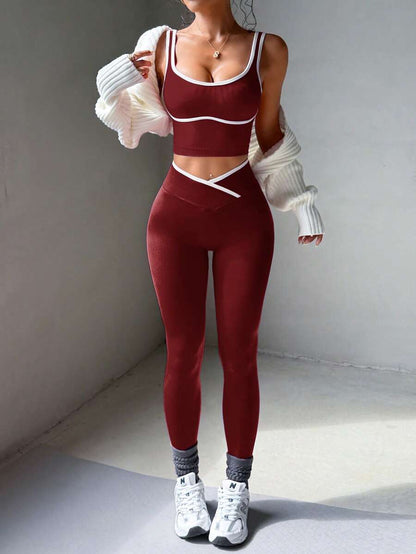 Women's Yoga Colorblock Seamless Sports Set
