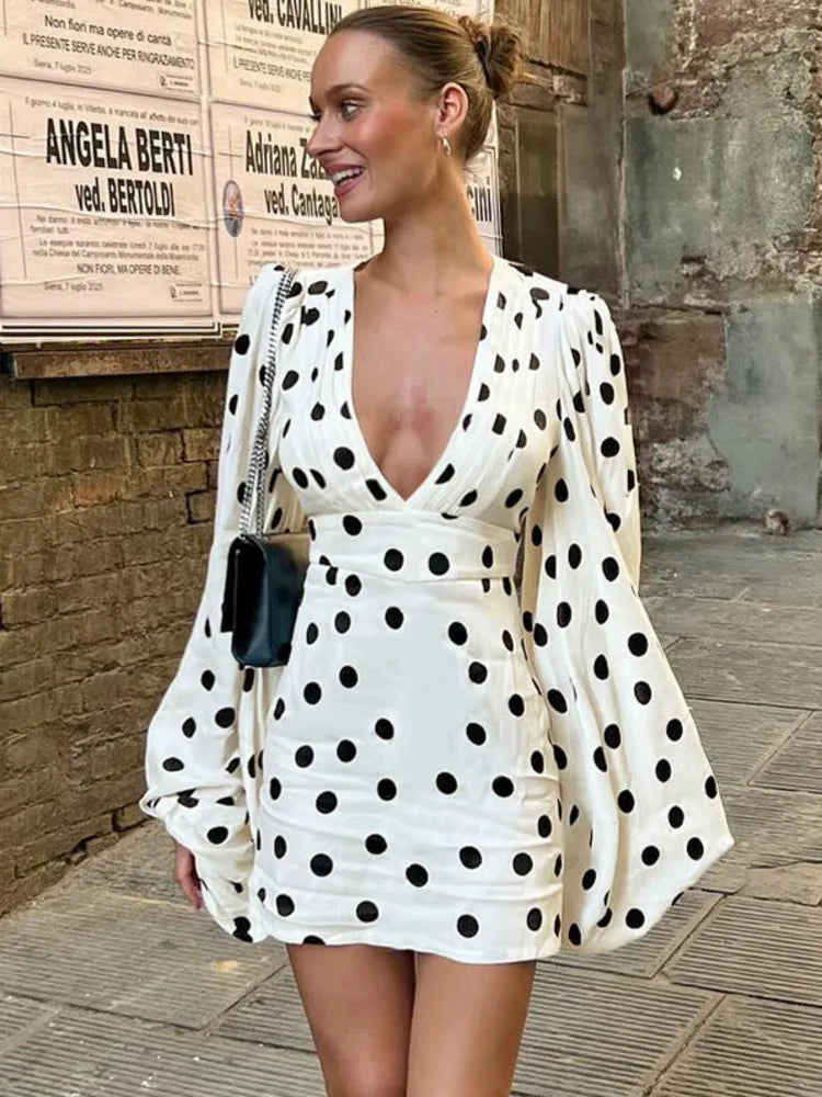 St. Tropez Polka Dot Mini Dress