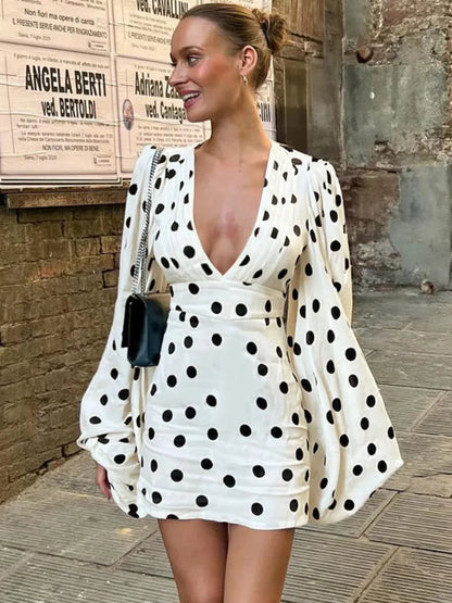 St. Tropez Polka Dot Mini Dress