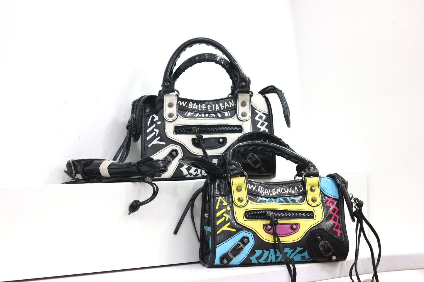 Vintage Graffiti Moto City Bag