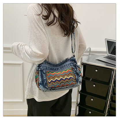The "Nomad Heart" Artisanal Denim Bag