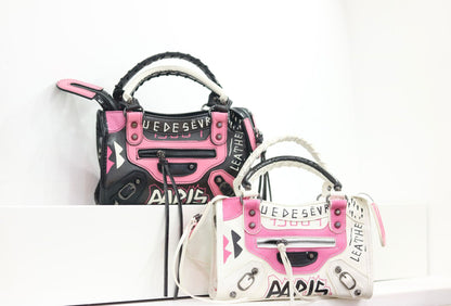 Vintage Graffiti Moto City Bag