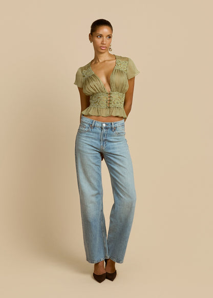 Seraphina Skirt Pistachio Set