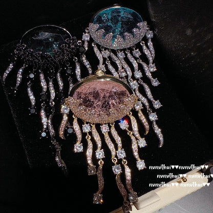 Luminous Drifter Deep Sea Jellyfish Dangle Earrings