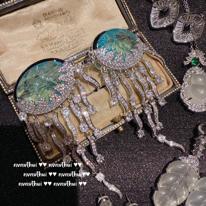 Luminous Drifter Deep Sea Jellyfish Dangle Earrings
