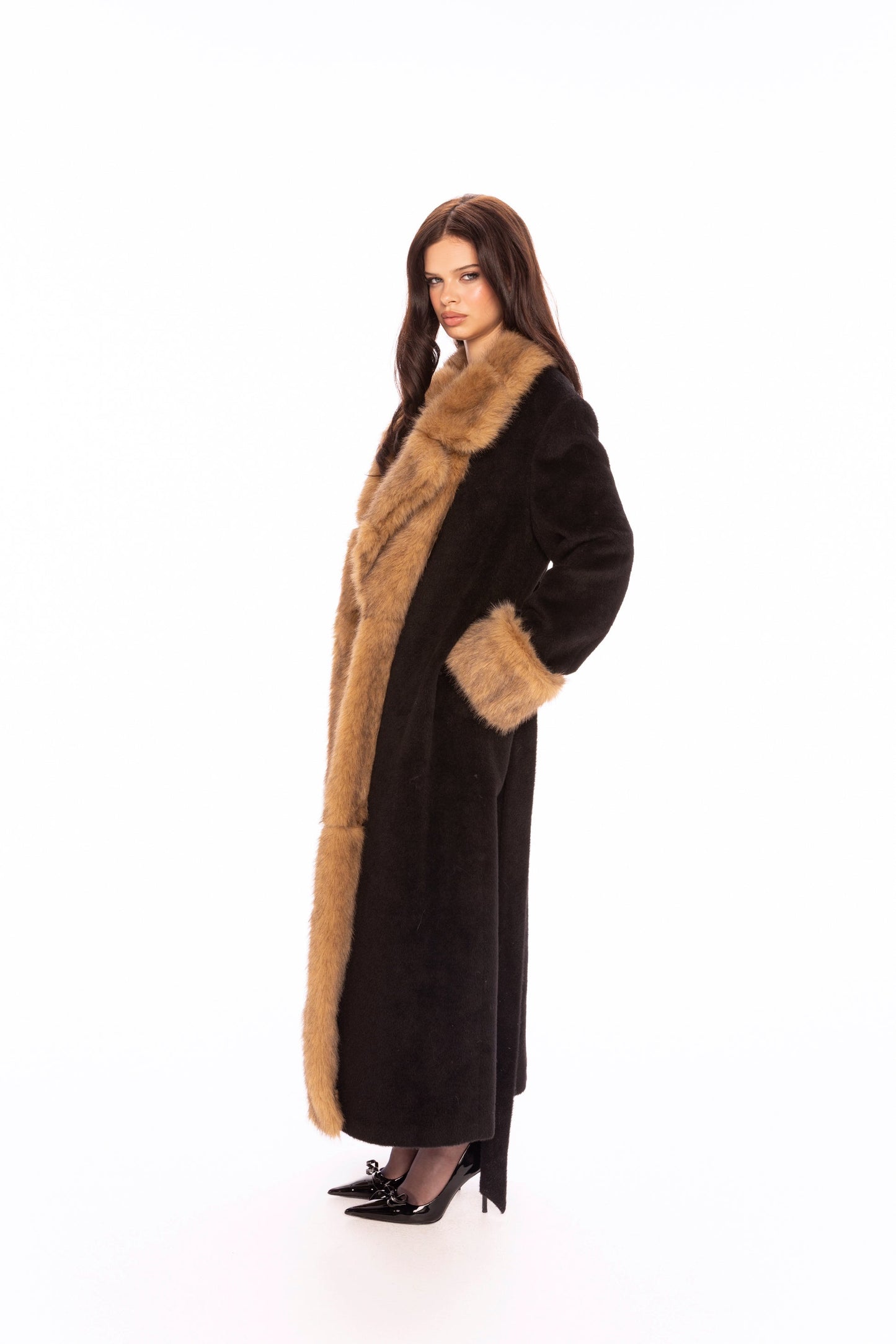 Adriana Faux Fur Coat