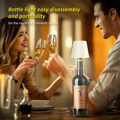 Bottle Lamp – RGB Rechargeable Light for Wine & Whiskey Bottles