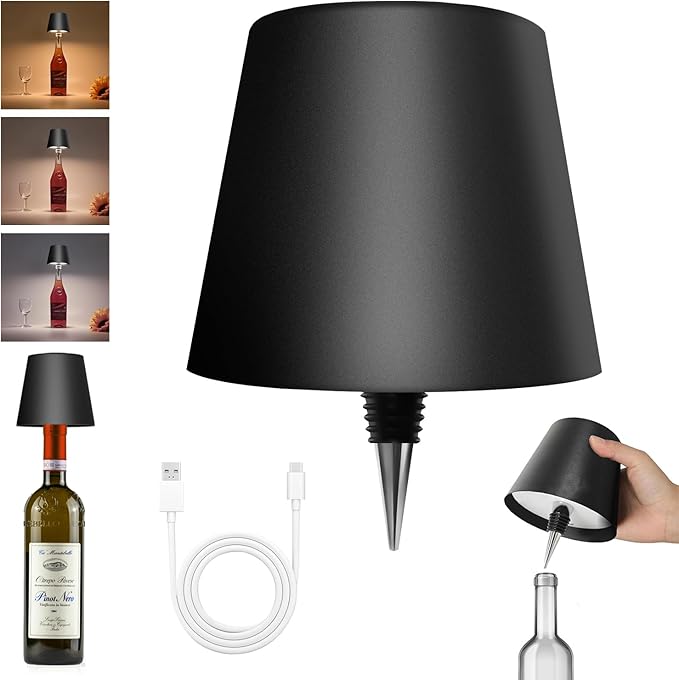 Bottle Lamp – RGB Rechargeable Light for Wine & Whiskey Bottles