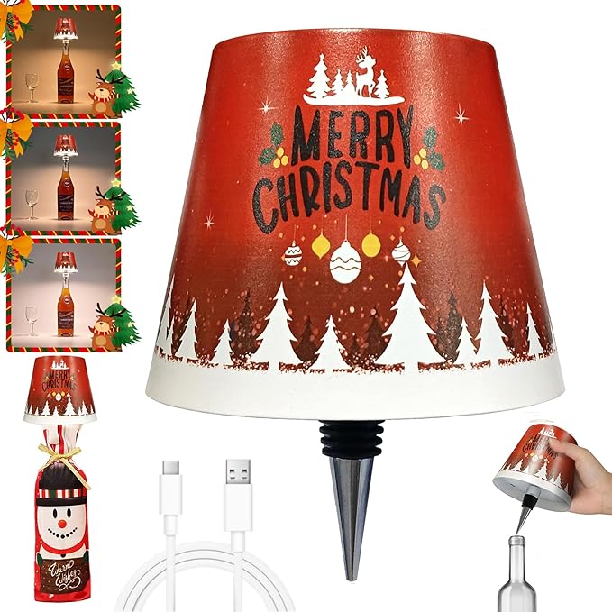Bottle Lamp – RGB Rechargeable Light for Wine & Whiskey Bottles