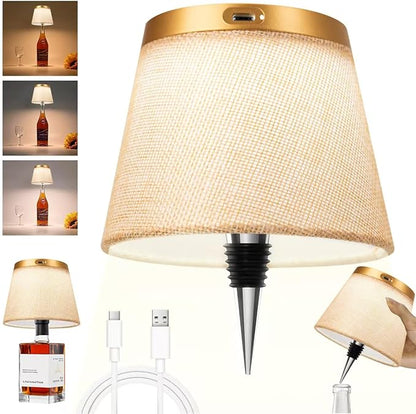 Bottle Lamp – RGB Rechargeable Light for Wine & Whiskey Bottles