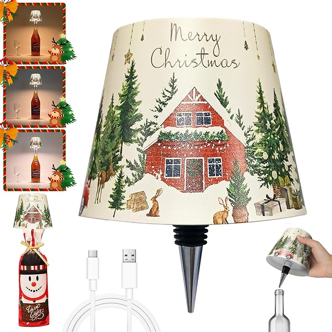 Bottle Lamp – RGB Rechargeable Light for Wine & Whiskey Bottles