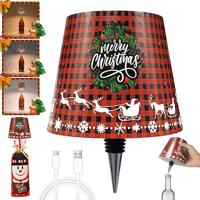 Bottle Lamp – RGB Rechargeable Light for Wine & Whiskey Bottles