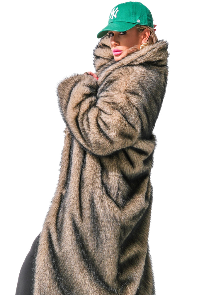 The Heiress | Luxurious Oversized Faux Fur Maxi Coat
