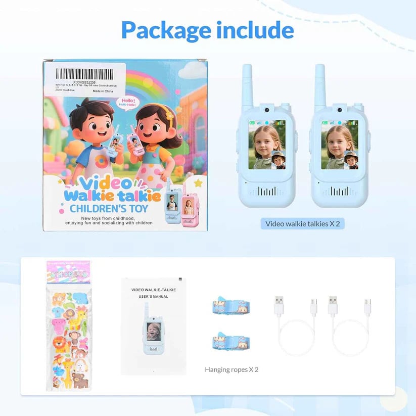 🔥 Black Friday Sale Is On Fire!📞 2PCS Kids Video Walkie Talkies Toys🎄