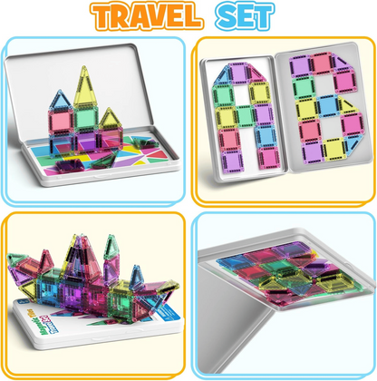 🔥🧲 Children's Magnetic Building Blocks – STEM Educational Toys