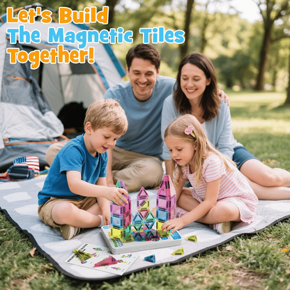 🔥🧲 Children's Magnetic Building Blocks – STEM Educational Toys