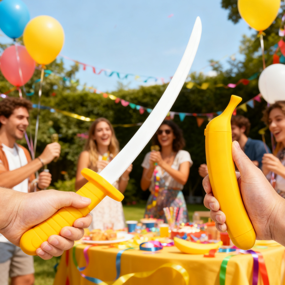 Banana Extendable Toy Sword – Fun Expandable Silly Banana Saber
