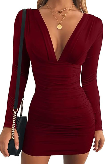 The Seraphina Ruched Sculpture Dress