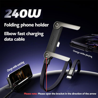 The Multi-Tasker Cable: 2-in-1 Charge & Play Stand