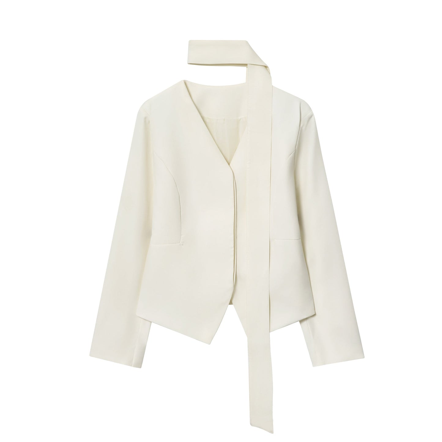 "Urban Serenity" Sculpted Cropped Jacket | 2026 Spring Essential